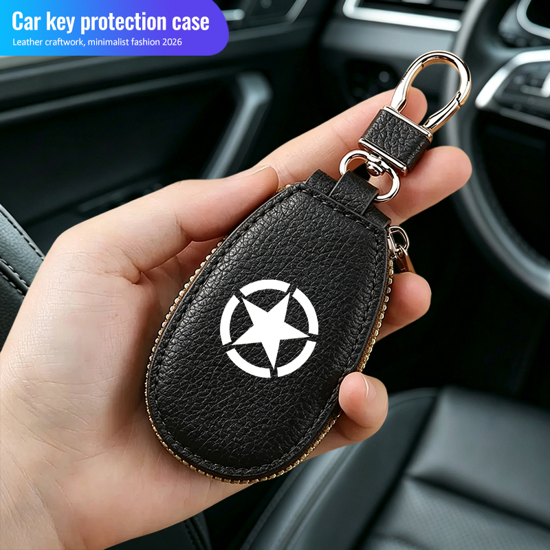 Women'S Jeep Bags - กระเป๋าเก็บกุญแจป้องกันสำหรับผู้ชายและผู้หญิง พร้อมพวงกุญแจ สำหรับรถจี๊ป แกรนด์เชโรกี แรงเลอร์ JK