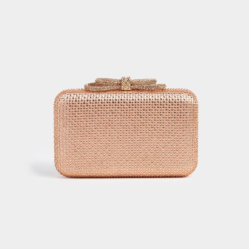 Evening Bag Beaded - กระเป๋าคลัทช์คริสตัลประกายระยิบระยับ กระเป๋าถือสำหรับผู้หญิงประดับเพชรเต็มใบ กระเป๋าออกงานกลางคืน/งานแต่งงาน กระเป๋าถือทรงกล่องแข็งขนาดเล็ก