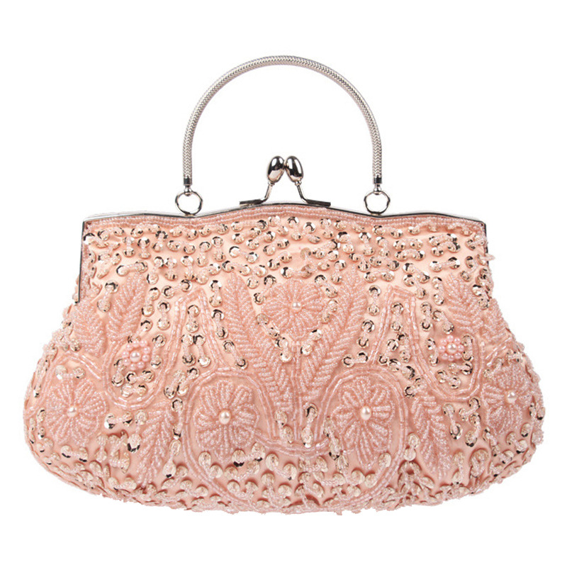 Evening Bag Beaded - ผู้หญิงกระเป๋าคลัทช์สุภาพสตรีลูกปัดกระเป๋างานแต่งงานเจ้าสาวปักกระเป๋าถือผู้หญิง Retro Retro Totes ขนาดเล็กกระเป๋าสตางค์มินิ