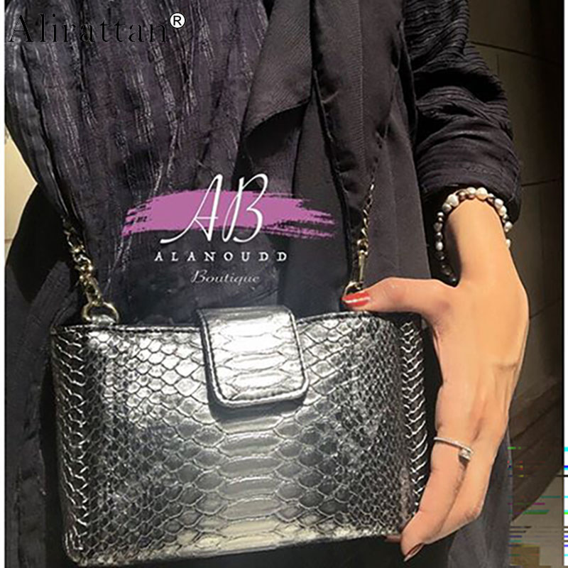 Women Bags In Dubai - กระเป๋าลายงูแบบใหม่จากดูไบ 2025 แฟชั่นคุณภาพสูง หนัง PU ลายนูน