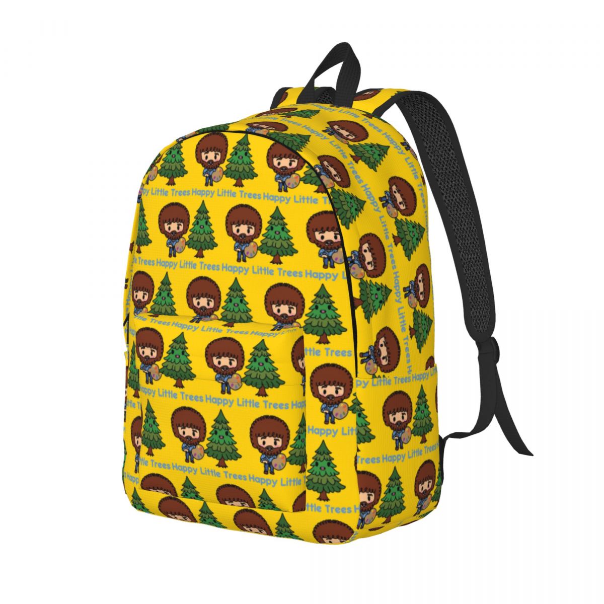 Women Bags Ross - HAPPY LITTLE TREES (BOB ROSS) กระเป๋าเป้สะพายหลังนักเรียน