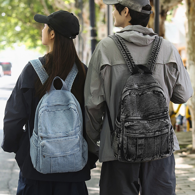 Women'S Kipling Bags - กระเป๋าเป้สะพายหลังยีนส์สไตล์เรโทร ความจุขนาดใหญ่ สำหรับผู้ชายและผู้หญิง เหมาะสำหรับกิจกรรมกลางแจ้ง ท่องเที่ยว นักเรียน