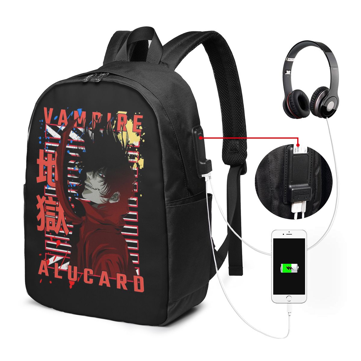 Women Bags For Laptop - อัลคาคาร์ด เฮลซิง มังก้ากระเป๋าเป้สะพายหลังกระเป๋าใส่โน๊ตบุ๊คสำหรับเดินทางคอมพิวเตอร์กระเป๋านักเรียนนักศึกษากระเป๋าสะพายแล็ปท็อปสำหรับผู้ชายผู้หญิง