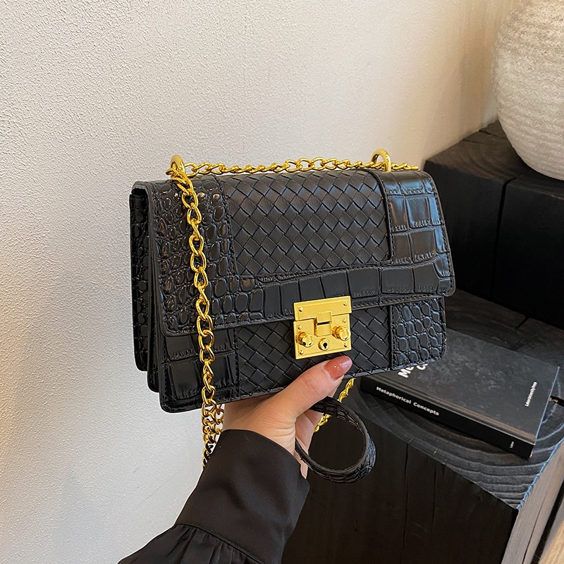 Women'S Kipling Bags - กระเป๋าแฟชั่นปี 2026 ทรงสี่เหลี่ยมเล็ก ลายหนังจระเข้ สายสะพายไหล่เดี่ยวแบบไขว้ พร้อมสายโซ่