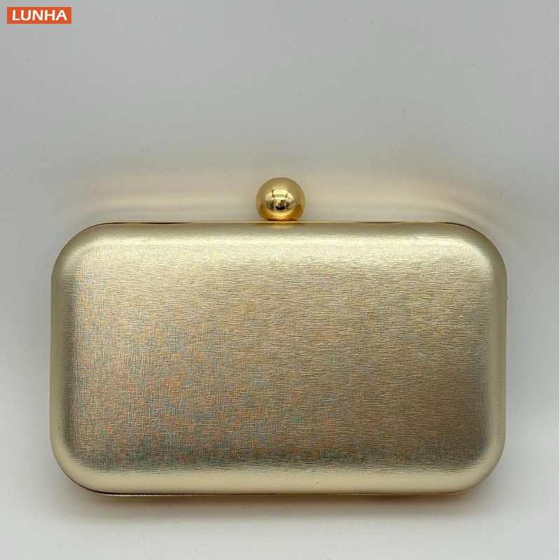 Women Bags Gold - กระเป๋าราตรีวินเทจโลหะกล่องกระเป๋าคลัทช์กระเป๋าอาหารค่ําC Rossbodyกระเป๋าสําหรับงานปาร์ตี้งานแต่งงานรวบรวม