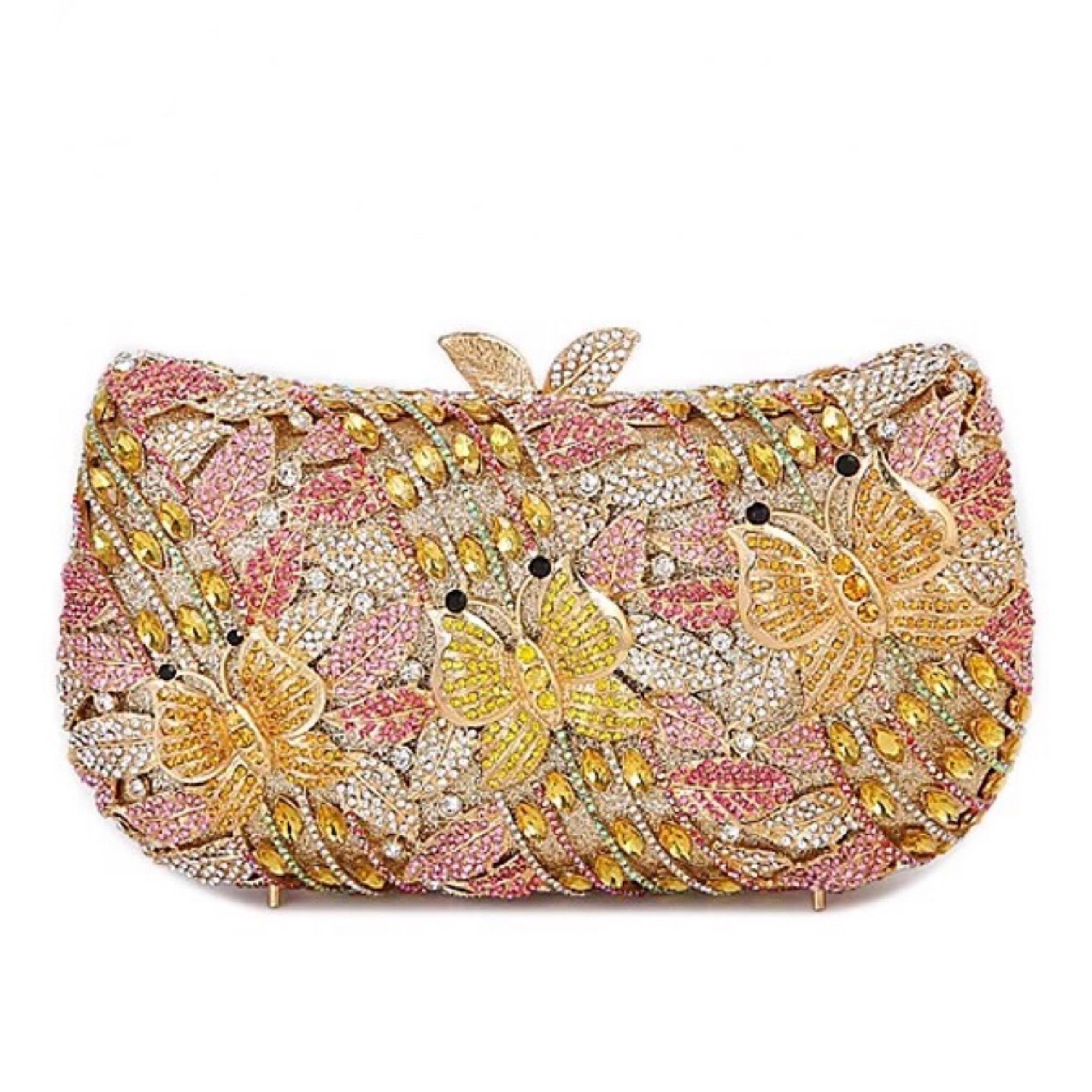 Hollow Out ผู้หญิงกระเป๋าคริสต - Women Bags Gold บทวิจารณ์และราคา