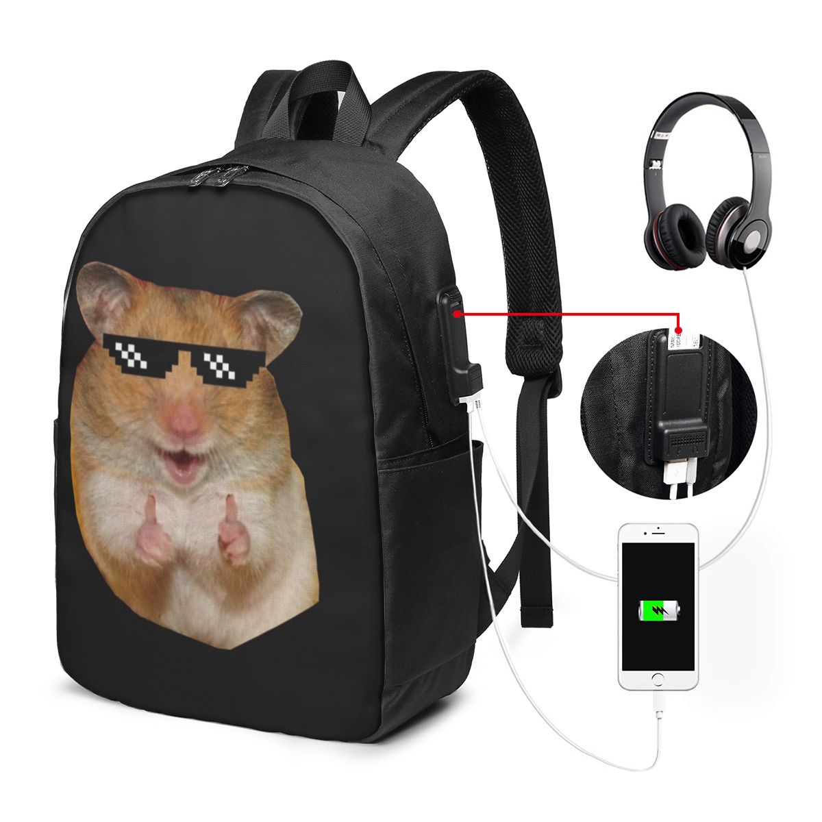 กระเป๋าเป้สะพายหลังลายหนูแฮมสเ - Women Bags For Laptop บทวิจารณ์และราคา