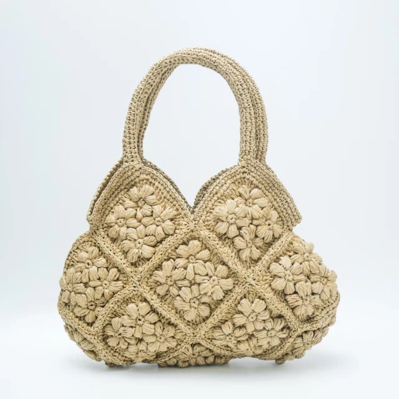 กระเป๋าถือสานลายดอกไม้แบบโปร่ง - Women Bags In Trend บทวิจารณ์และราคา