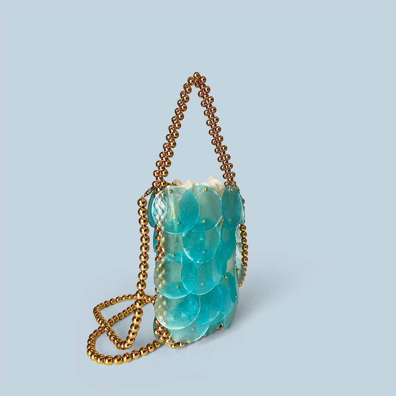 กระเป๋าถือ/สะพายข้าง ลายเกล็ดป - Evening Bag Beaded บทวิจารณ์และราคา