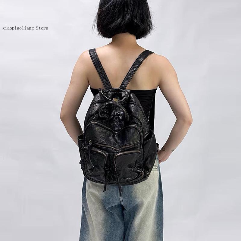 กระเป๋าเป้หนัง PU ล้างนุ่มหรูห - Women Bags In Trend บทวิจารณ์และราคา