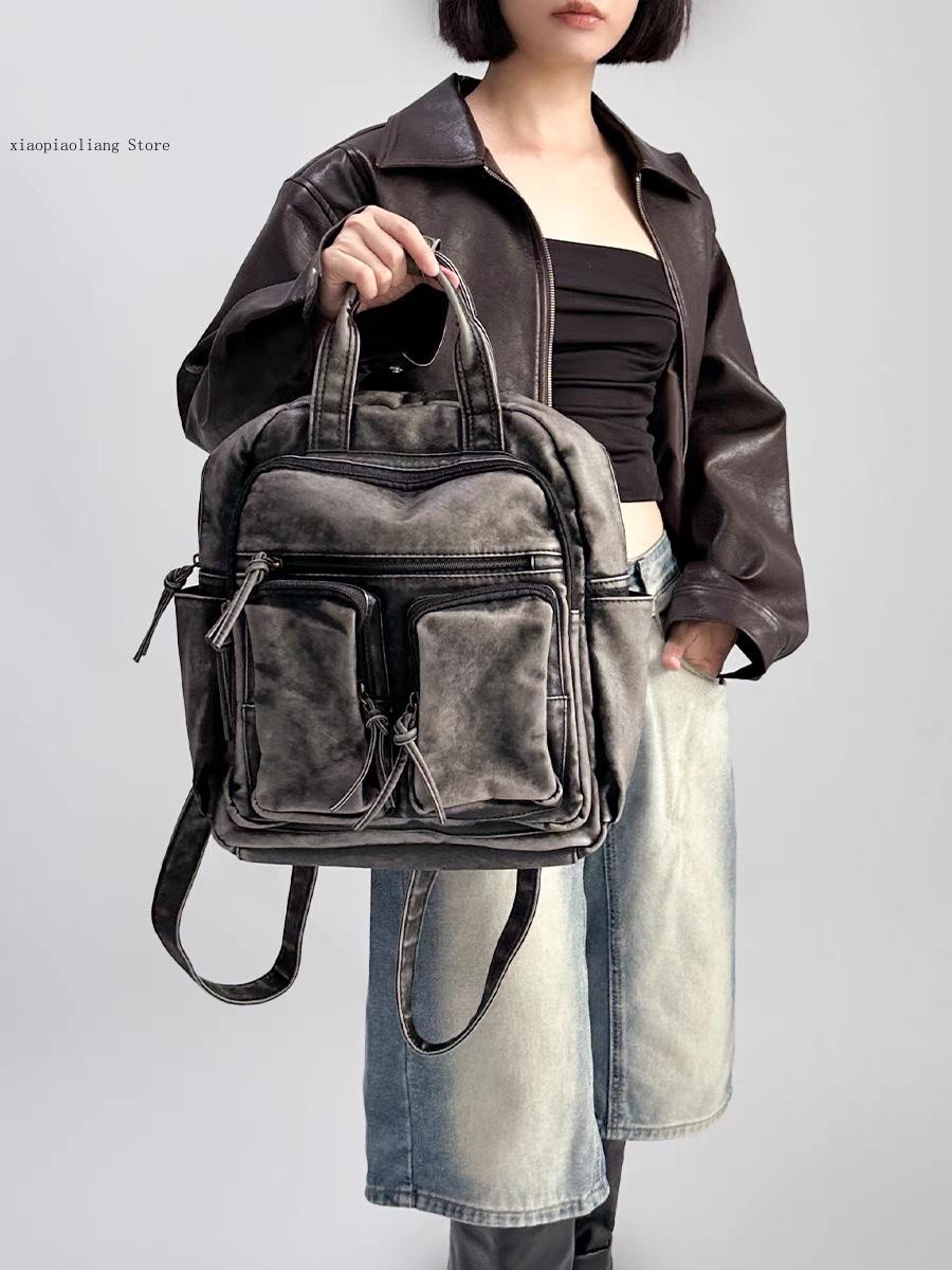 กระเป๋าเป้หนัง PU ล้างนุ่มหรูห - Women Bags In Trend บทวิจารณ์และราคา