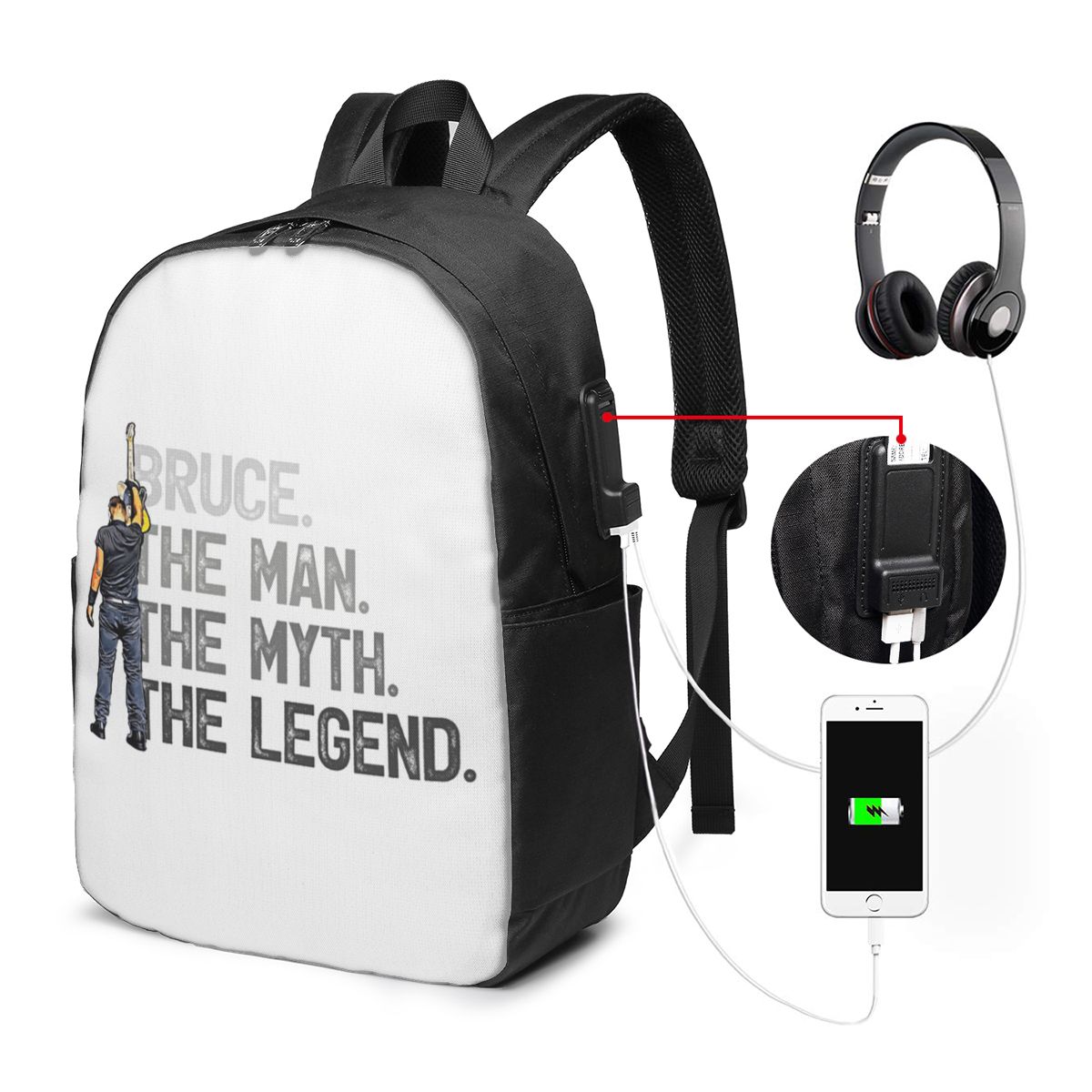 บรูซ สปริงส์ทีนกระเป๋าเป้สะพาย - Women Bags For Laptop บทวิจารณ์และราคา