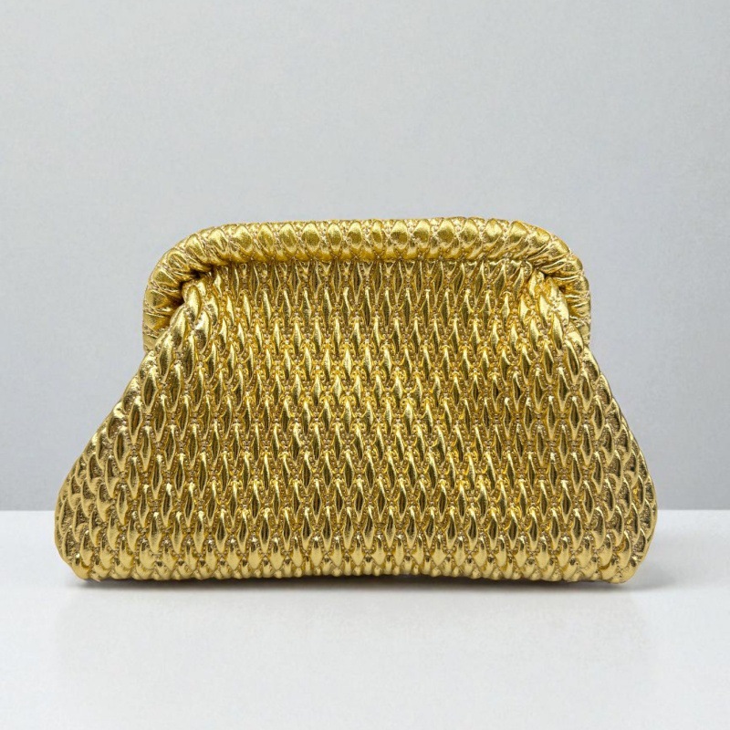 กระเป๋าคลัทช์งานทอมือสุดหรูประ - Women Bags Gold บทวิจารณ์และราคา