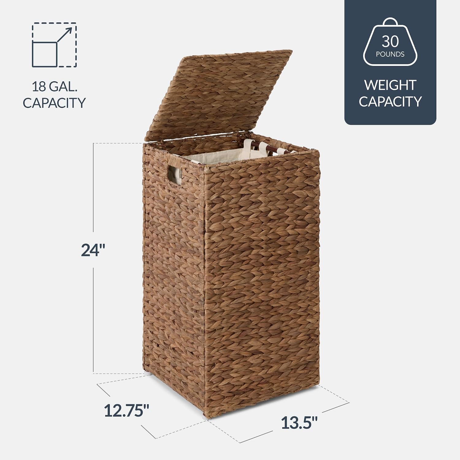 ตะกร้าผ้าขนาดเล็กพร้อมฝาปิดจาก - Basket Bag Wicker บทวิจารณ์และราคา