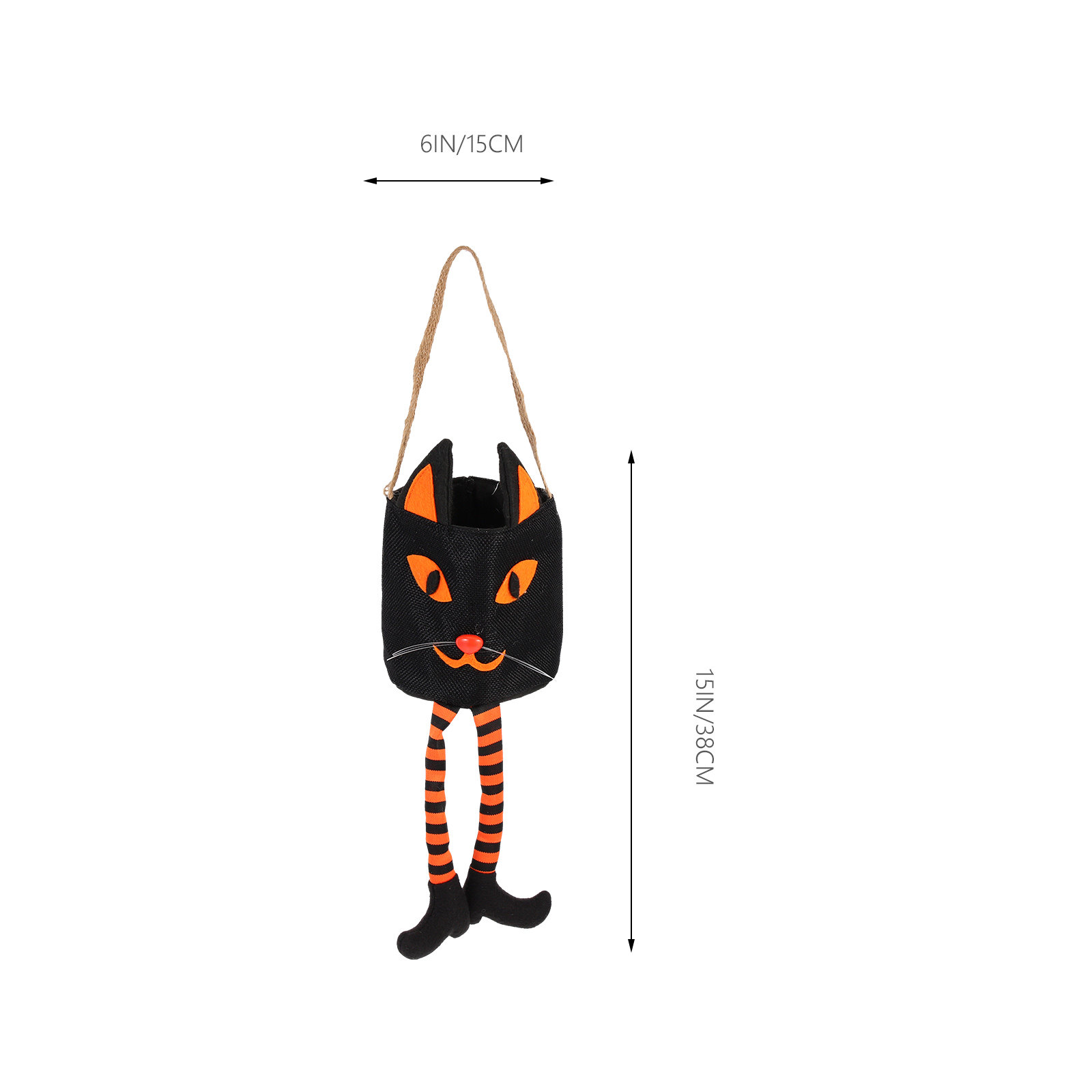 ถุงขนมฮาโลวีนสำหรับเด็ก ลายแมว - Basket Bag Wicker บทวิจารณ์และราคา