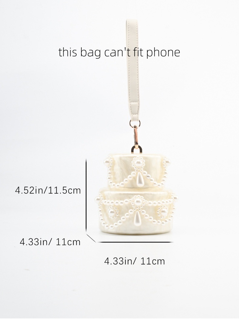 เค้กรูปร่างกระเป๋าคลัทช์อะคริล - Evening Bag Beaded บทวิจารณ์และราคา