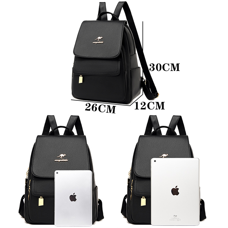 หนังคุณภาพสูงกระเป๋าเป้สะพายหล - Women Bags White บทวิจารณ์และราคา