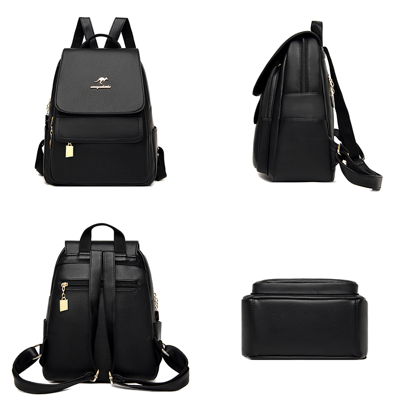 หนังคุณภาพสูงกระเป๋าเป้สะพายหล - Women Bags White บทวิจารณ์และราคา