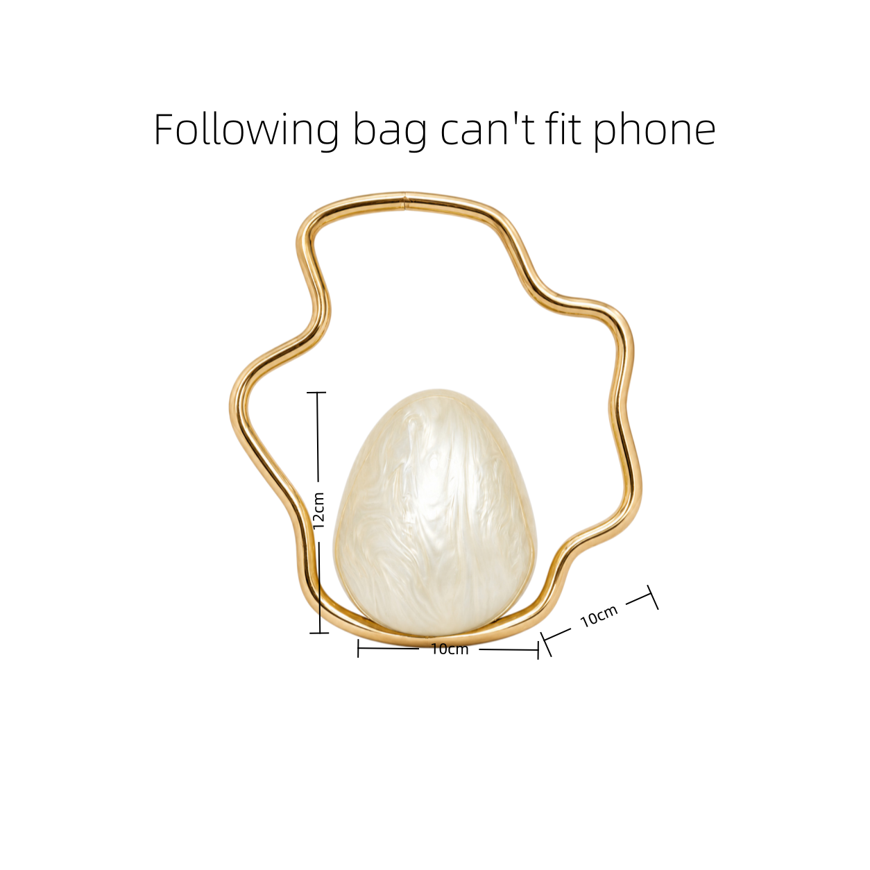 กระเป๋าคลัทช์อะคริลิคทรงไข่ขนา - Women Bags Gold บทวิจารณ์และราคา