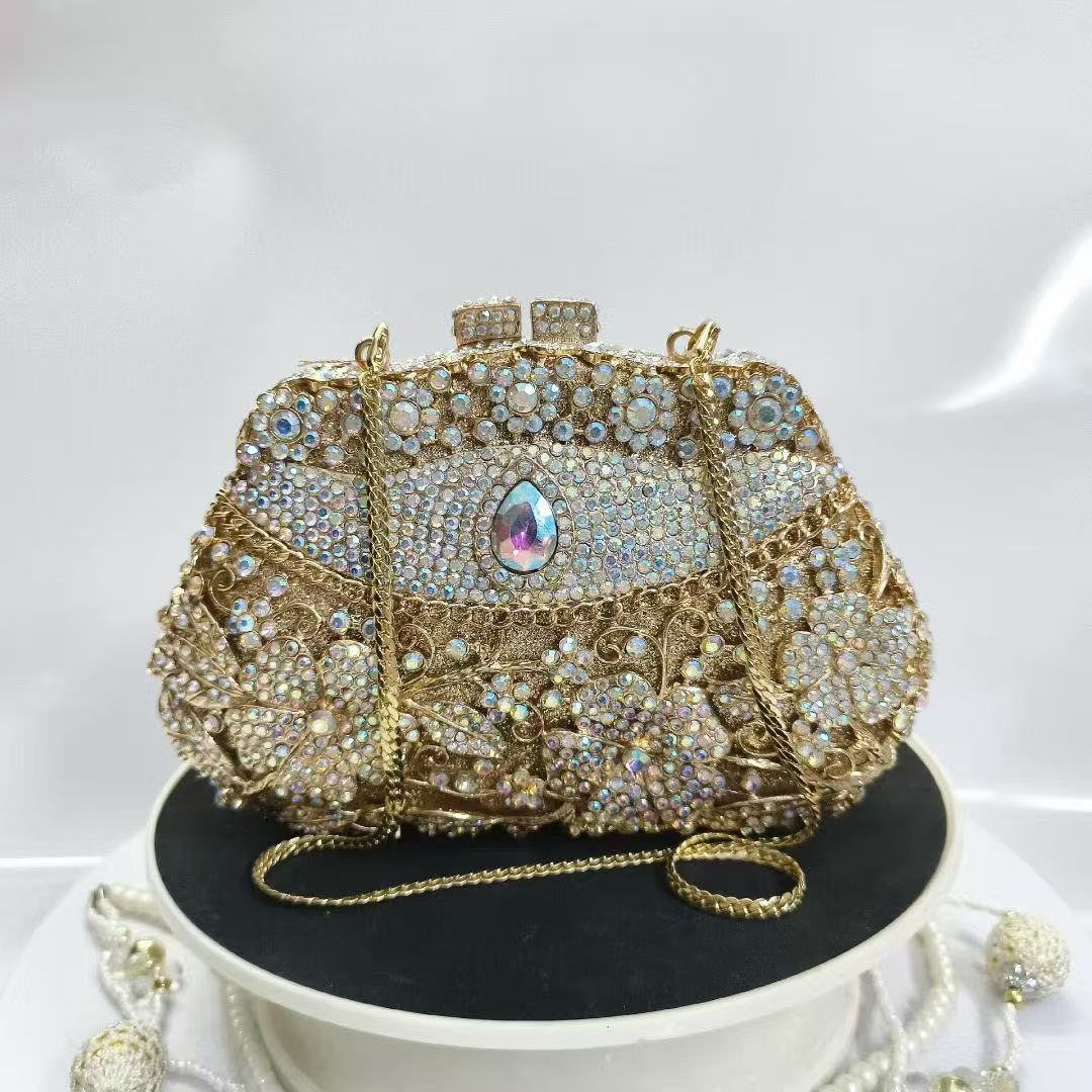 กระเป๋าคลัทช์งานเลี้ยงกลางคืน  - Women Bags Gold บทวิจารณ์และราคา