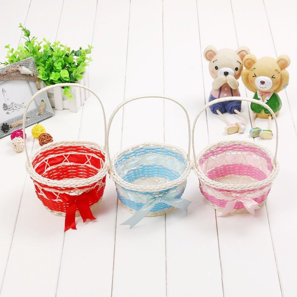 ตะกร้าเก็บดอกไม้ทำมือสวยงาม ตะ - Basket Bag Wicker บทวิจารณ์และราคา