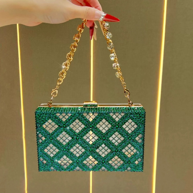 กระเป๋าคลัทช์ทรงกล่องแข็งประดั - Evening Bag Beaded บทวิจารณ์และราคา