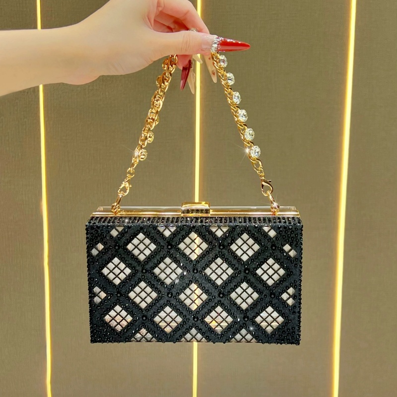 กระเป๋าคลัทช์ทรงกล่องแข็งประดั - Evening Bag Beaded บทวิจารณ์และราคา