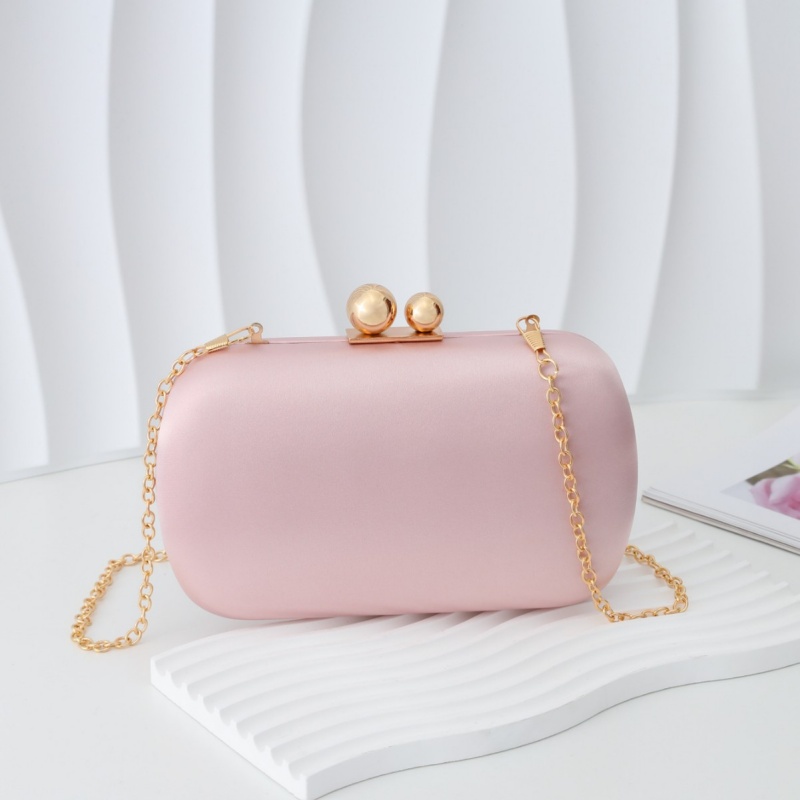 กระเป๋าคลัทช์ผ้าซาตินเนื้อนุ่ม - Women Bags Gold บทวิจารณ์และราคา