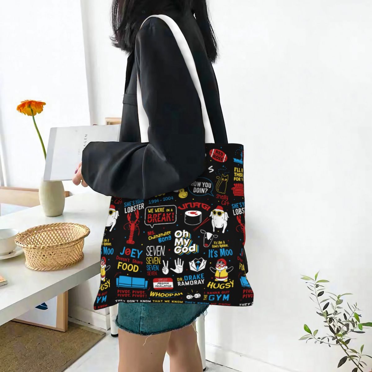 กระเป๋าโท้ทลายละครโทรทัศน์ Fri - Women Bags Ross บทวิจารณ์และราคา