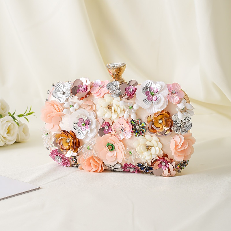 ดอกไม้ชุดราตรีกระเป๋าถือลูกปัด - Evening Bag Beaded บทวิจารณ์และราคา