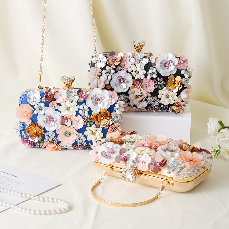 ดอกไม้ชุดราตรีกระเป๋าถือลูกปัด - Evening Bag Beaded บทวิจารณ์และราคา