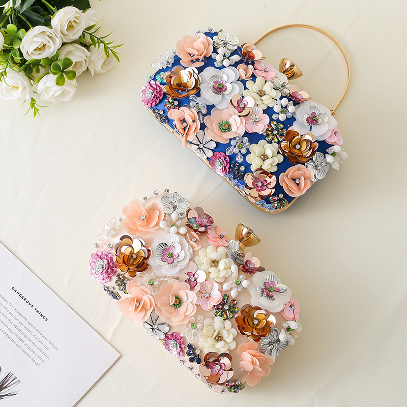ดอกไม้ชุดราตรีกระเป๋าถือลูกปัด - Evening Bag Beaded บทวิจารณ์และราคา