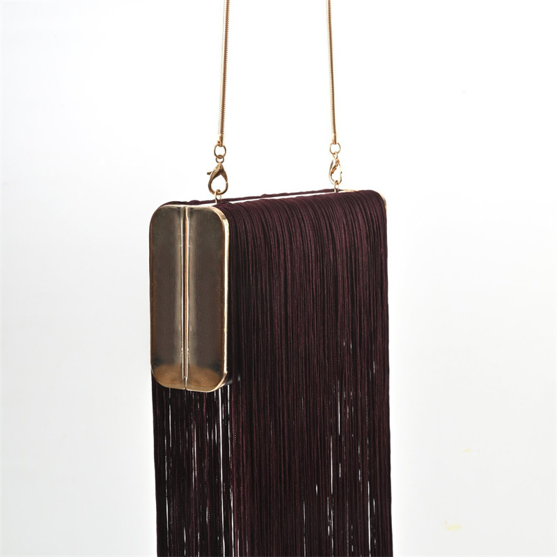กระเป๋าคลัทช์งานฝีมือพู่ยาวแบบ - Evening Bag Beaded บทวิจารณ์และราคา