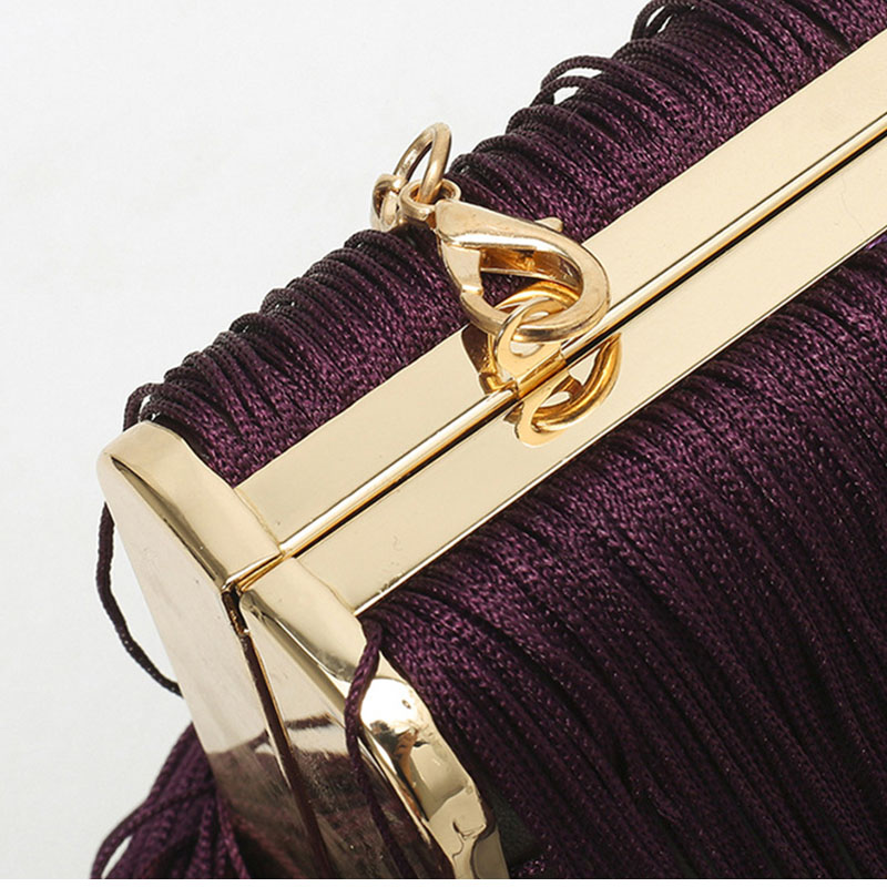 กระเป๋าคลัทช์งานฝีมือพู่ยาวแบบ - Evening Bag Beaded บทวิจารณ์และราคา