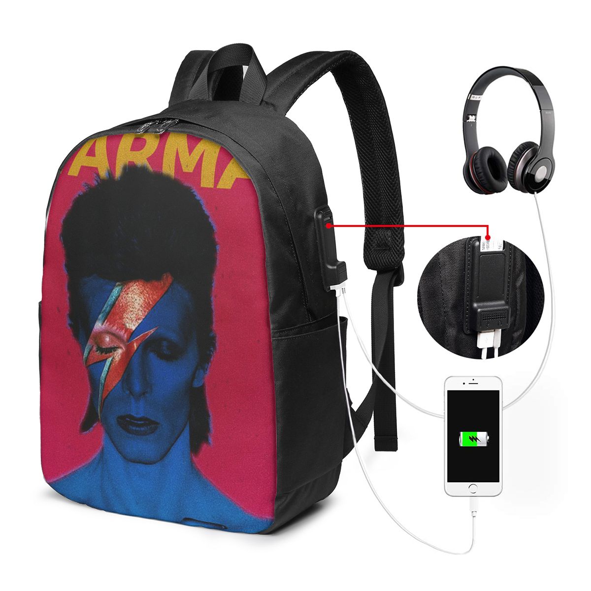 เดวิด โบวีด์กระเป๋าเป้สะพายหลั - Women Bags For Laptop บทวิจารณ์และราคา