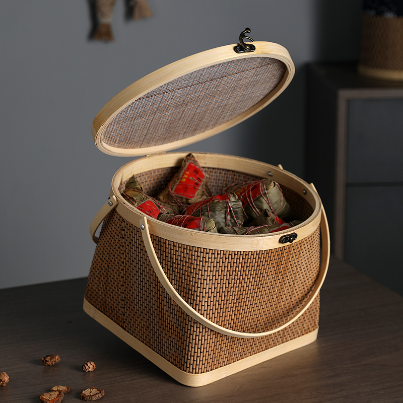 ตะกร้าเก็บของทำด้วยมือทำจากไม้ - Basket Bag Wicker บทวิจารณ์และราคา